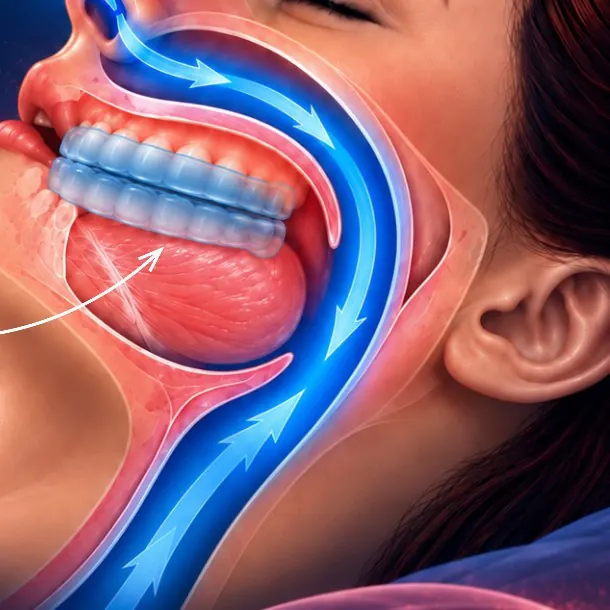 Paciente com aparelho intraoral: via aérea livre