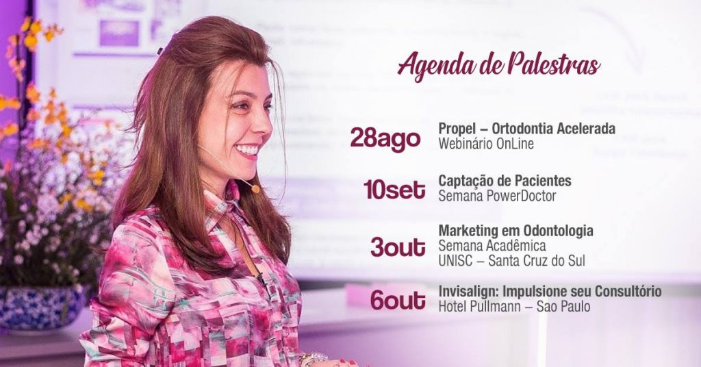 Agenda Dra. Marina Lara Palestras