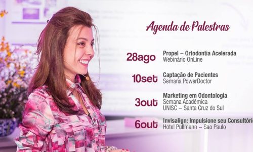 Agenda Dra. Marina Lara Palestras